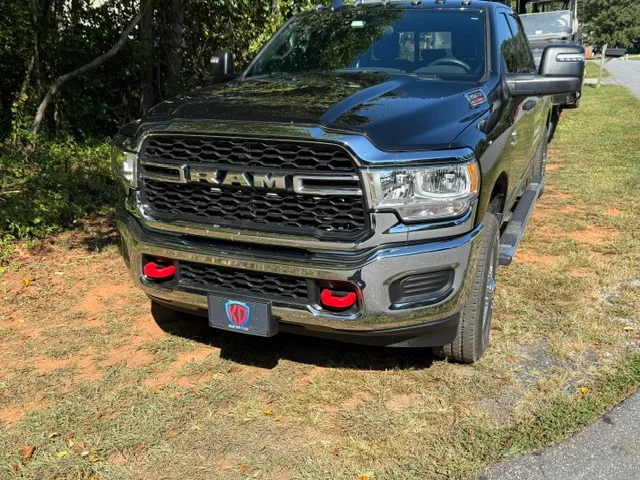 RAM pickup truck with reinforced bed frame for hauling and junk removal