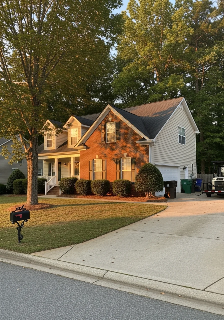 Well-maintained residential property in Hickory showing professional exterior work and landscaping.