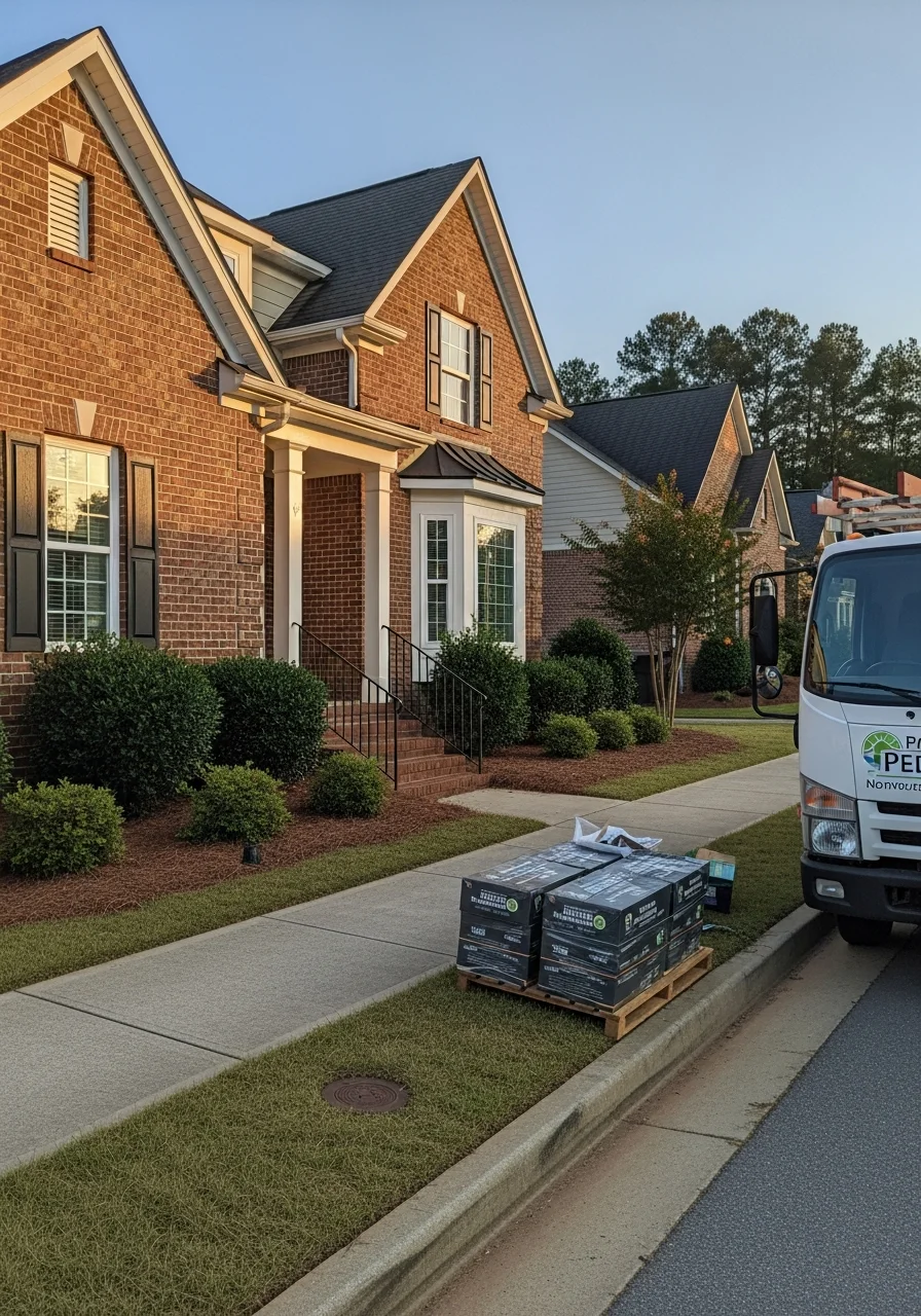 Detail shot of quality workmanship on a Statesville home showing professional finishing and craftsmanship.